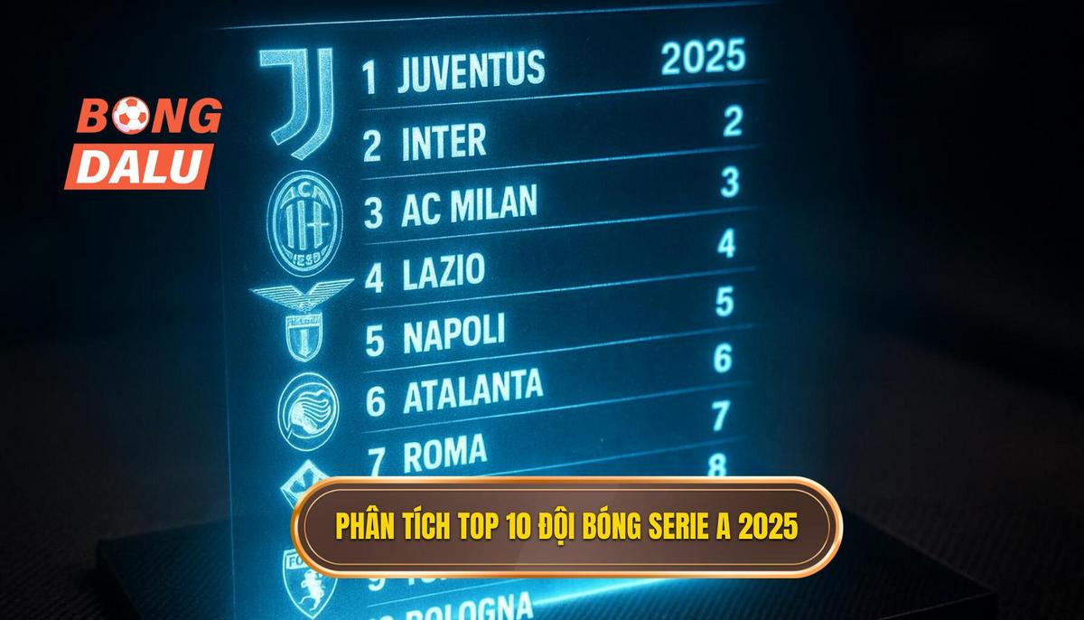 Phân Tích Chuyên Sâu Top 10 Đội Bóng Mạnh Nhất Serie A 2025