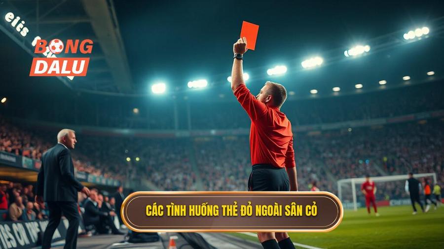 2. Các tình huống thẻ đỏ ngoài sân cỏ