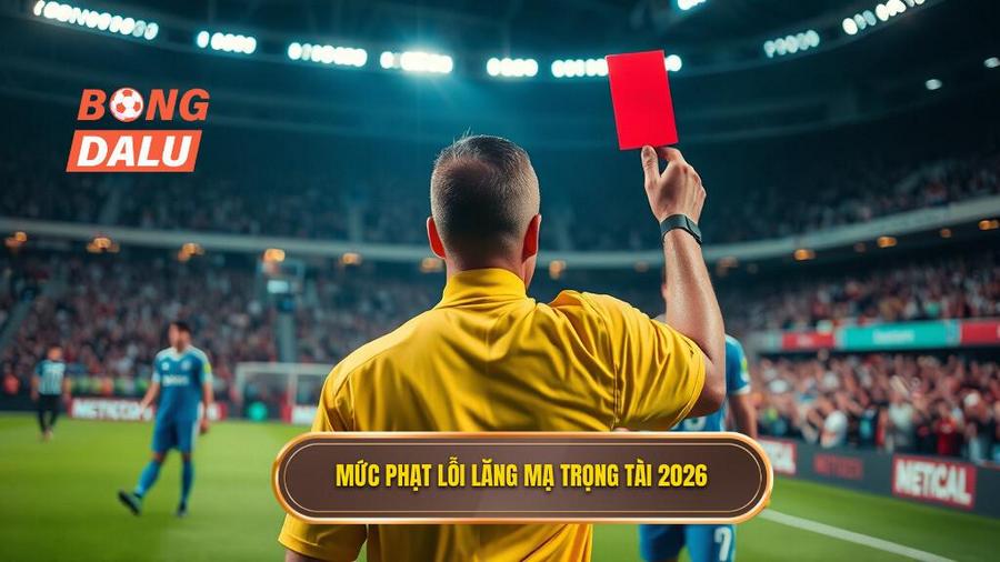 2. Mức phạt lỗi lăng mạ trọng tài 2026