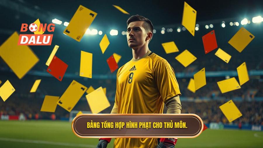 3. Bảng tổng hợp hình phạt cho thủ môn.