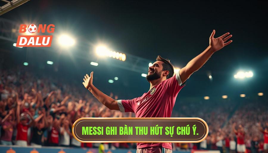 Messi ghi bàn thu hút sự chú ý