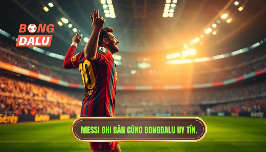 Messi ghi bàn cùng Bongdalu uy tín